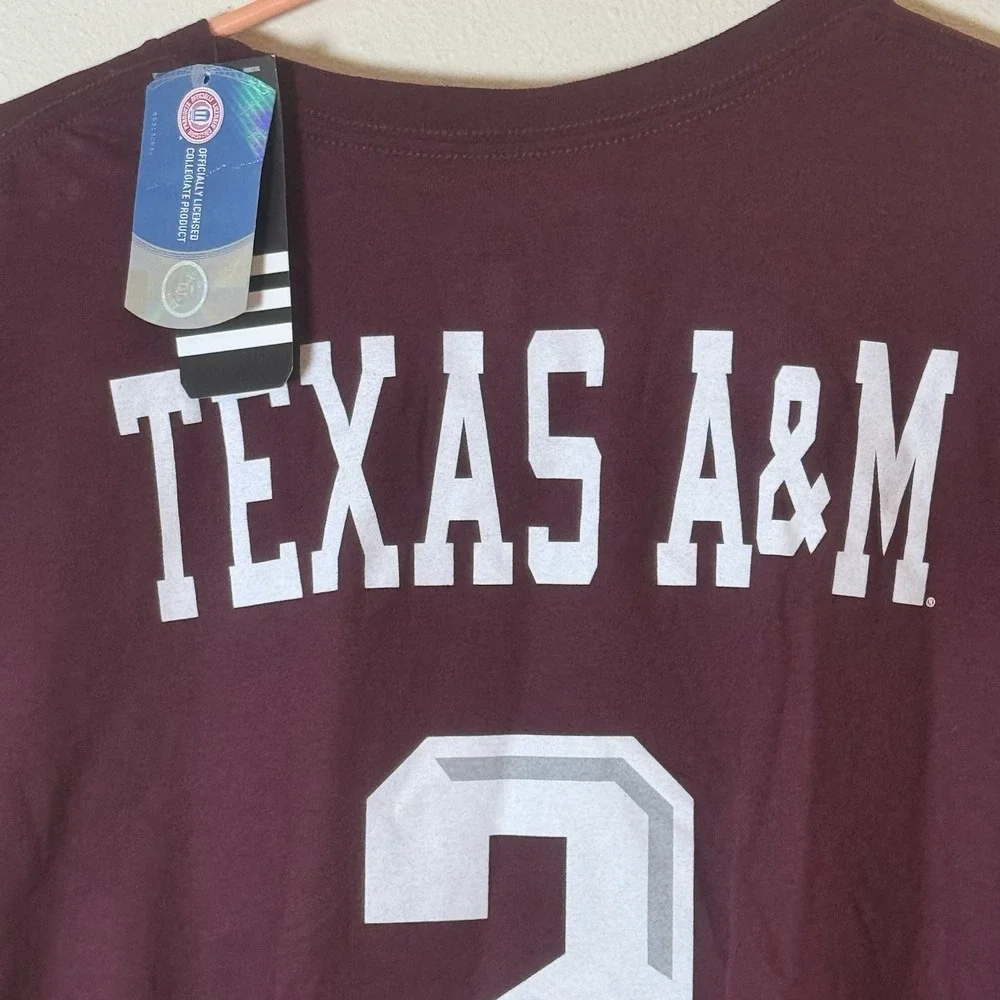Adidas Texas A&M Aggies #2 Go-To Tee Maroon SEC NCAA Men's 2XL NWT